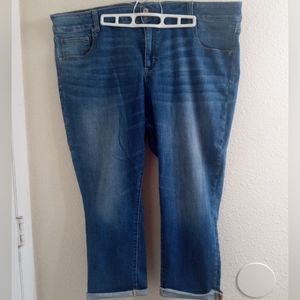 American eagle next level stretch  artist crop jeans size 24W long